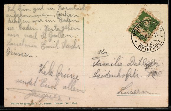 Cartes postales: AK Rorschach, Hafen mit Eisenbahn – D'occasion à Berlin par bartko-reher 1