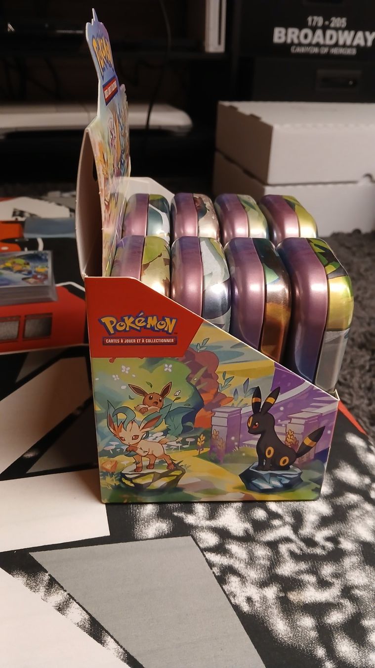 Pokémon Carte collezionabili: EMPTY Mini Tins Display Pokemon – Usato da Condémines (Nendaz venduto da Dr.Sub 1
