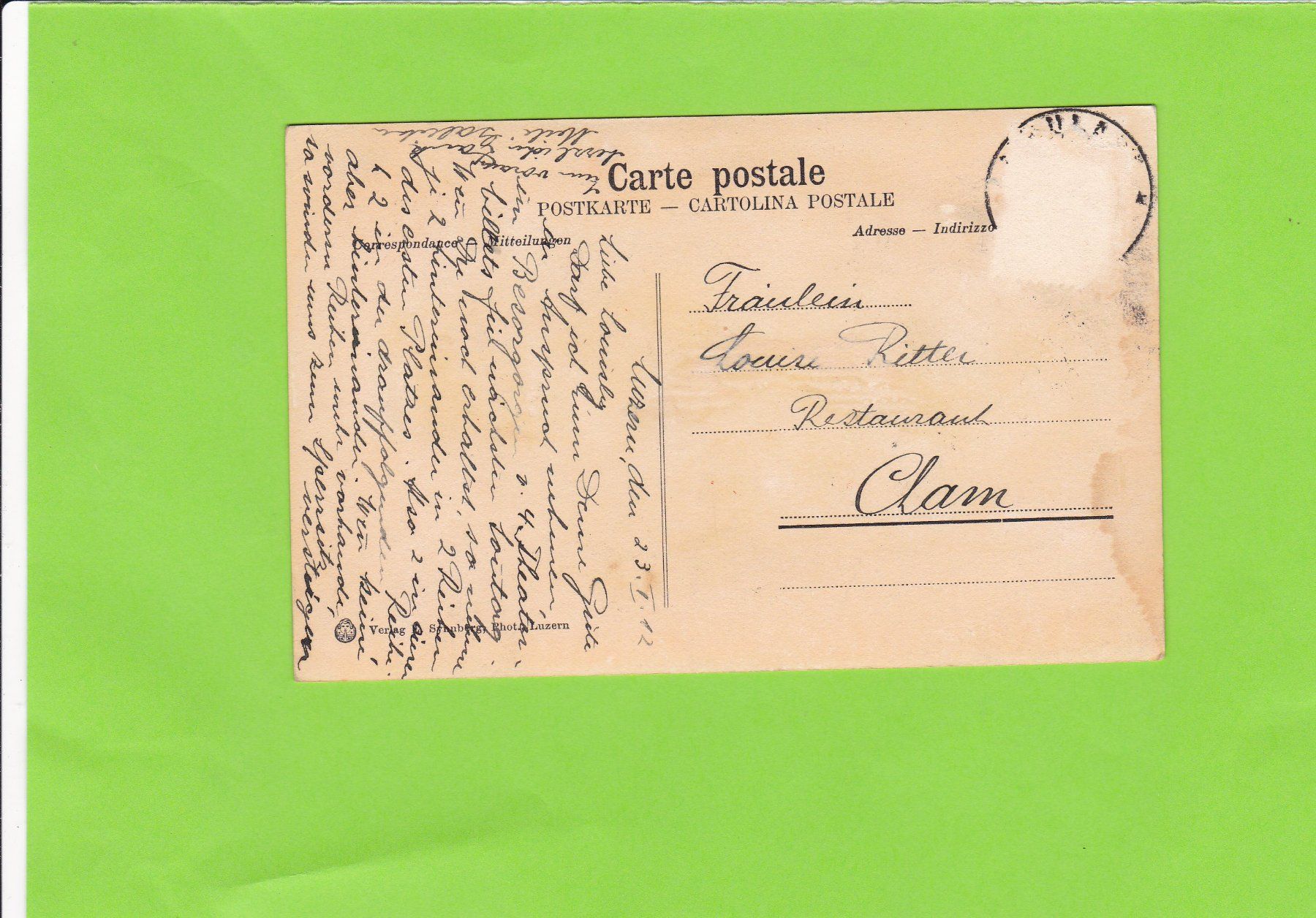Cartoline postali: Luzern-Hofkirche-belebt – Usato da St. Peterzell venduto da neckertal 1