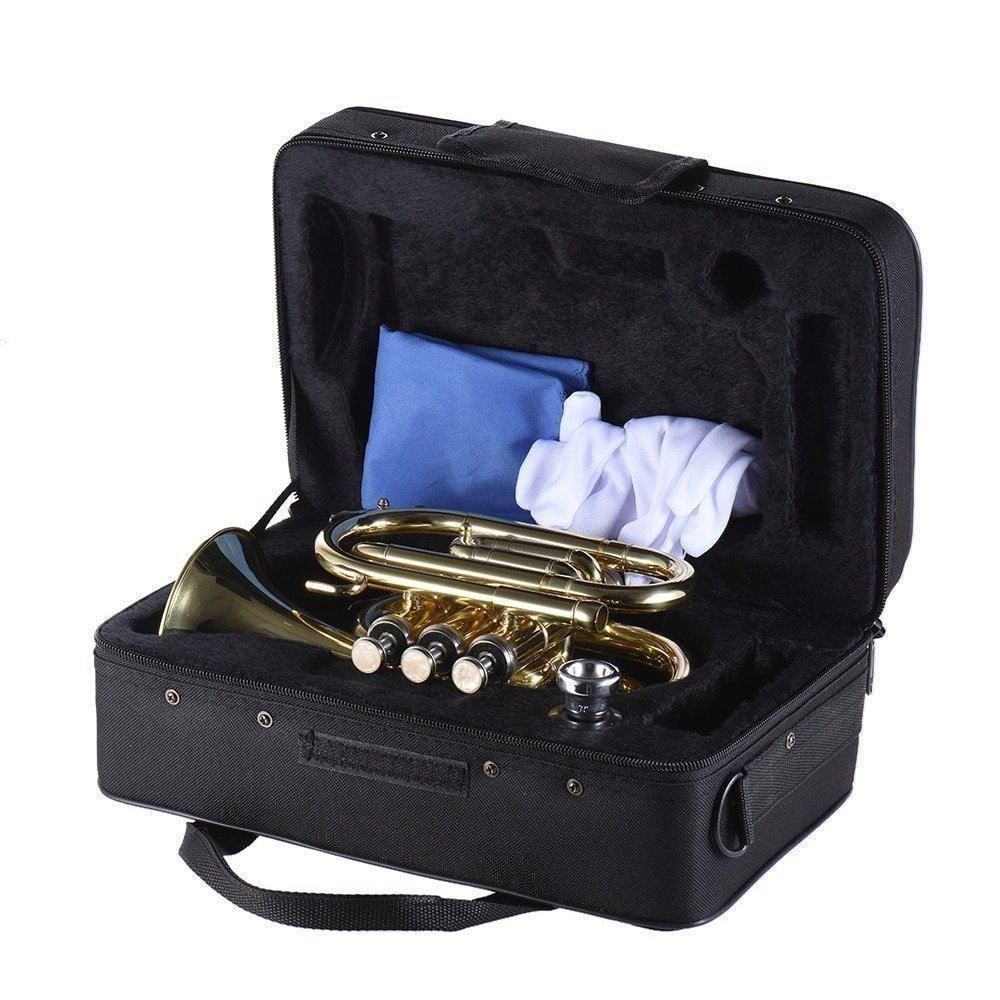 Musikinstrumente: Bb Mini Taschentrompete - Trompete im Koffer Set – Neu und originalverpackt aus Weinfelden von coin-base 1