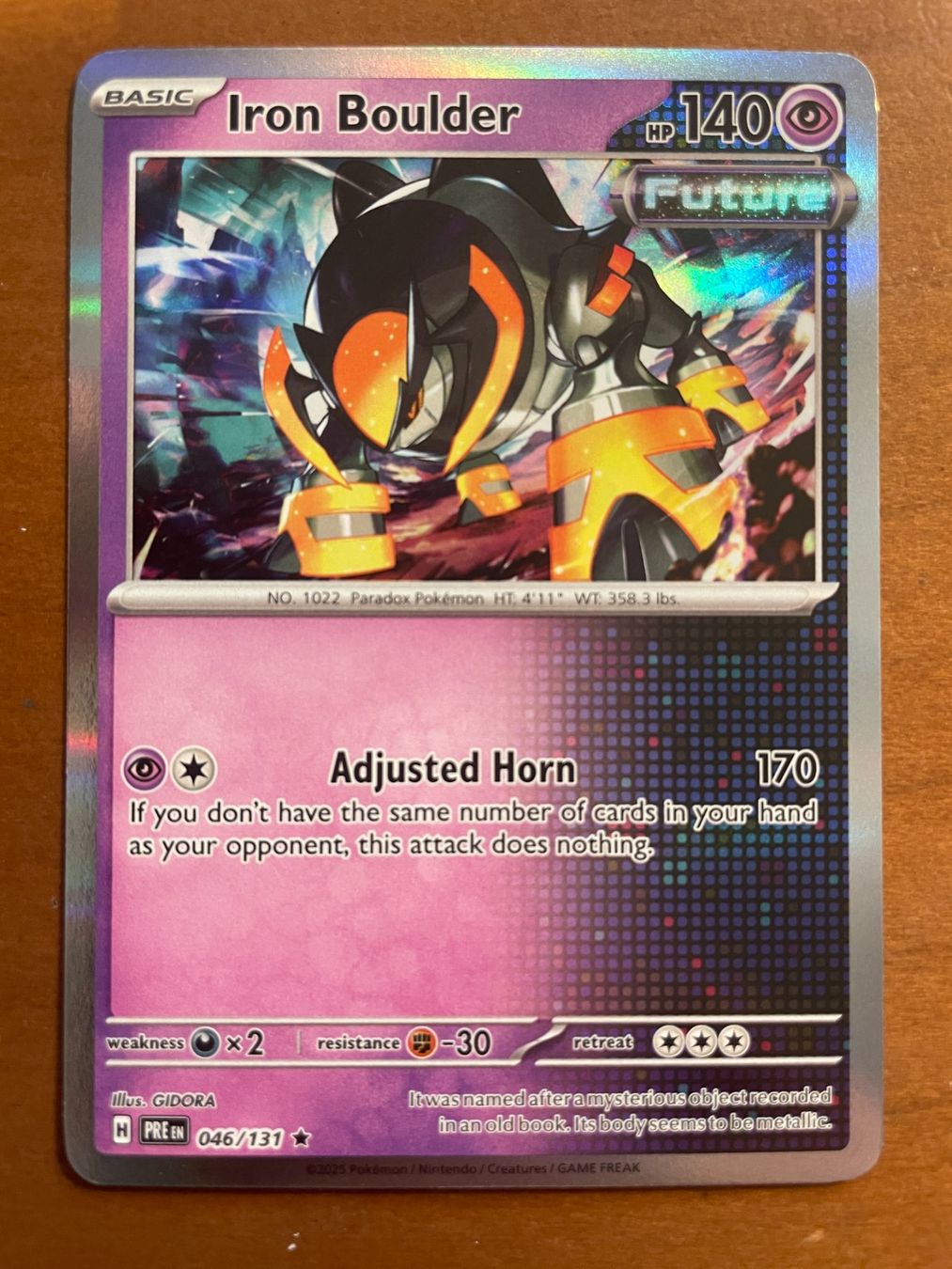 Pokémon Carte collezionabili: Pokemon Iron Boulder Holo (Versand gratis) – Nuovo (secondo la descrizione) da Chur venduto da Angerson