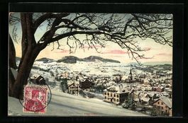 Herisau, Ortsansicht aus der Vogelschau 