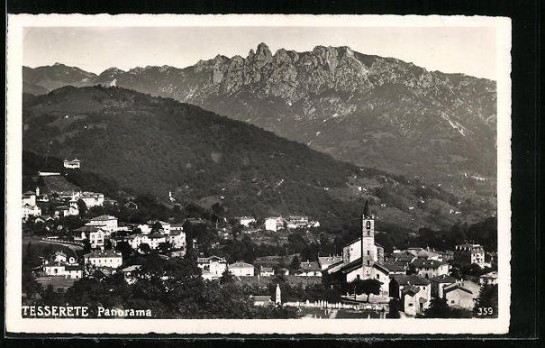 Cartoline postali: AK Tesserete, Panorama des Ortes – Usato da Berlin venduto da bartko-reher