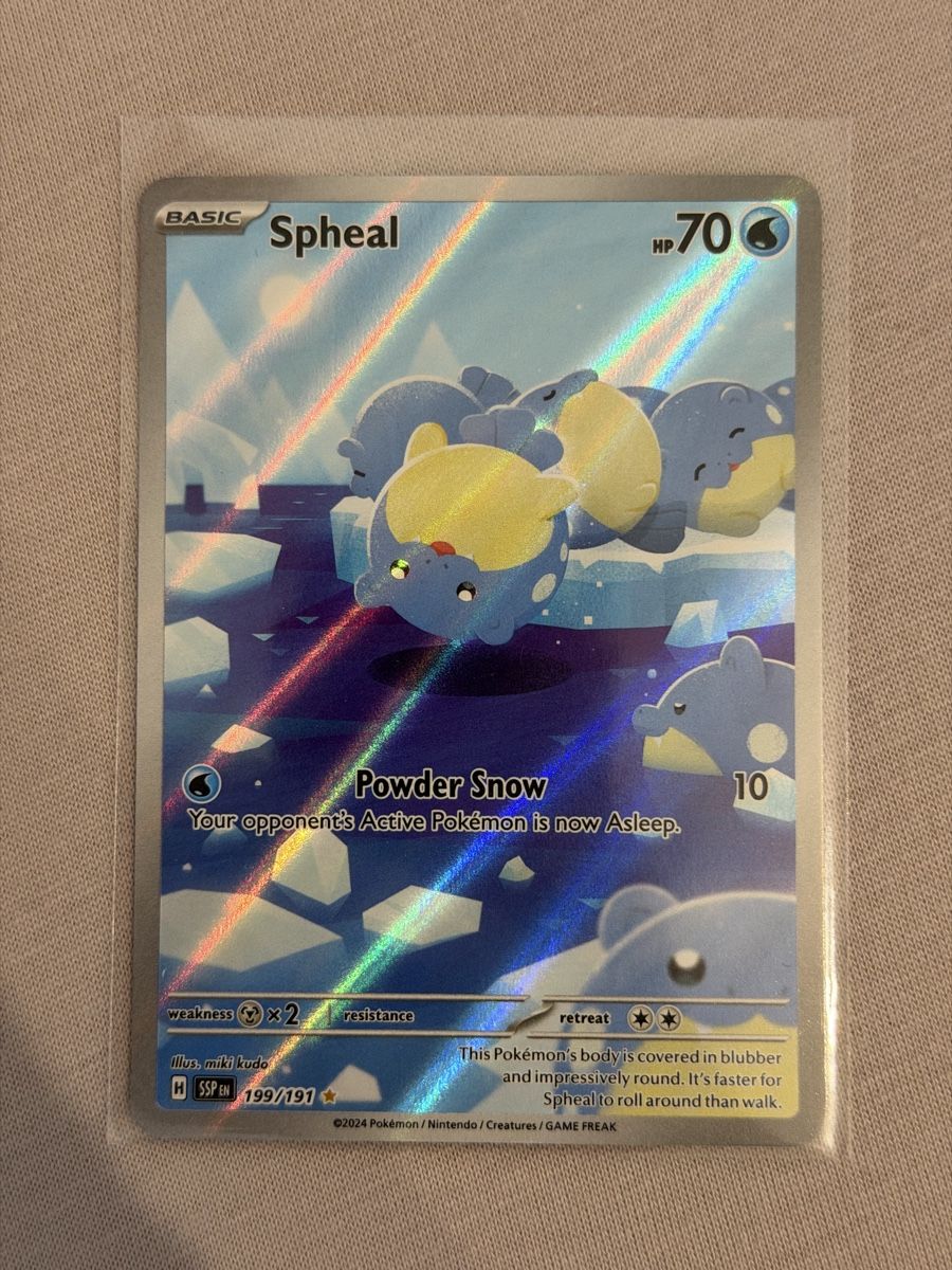 Pokémon Sammelbilder & Trading cards: Pokémon Spheal 199/191 Surging Sparks – Neu (gemäss Beschreibung) aus St. Gallen von Xbylucas