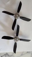Rc Flugzeug 2x 4-Blatt Propeller Alu-Mittelstück