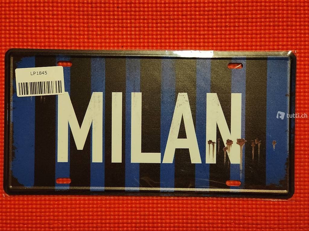 Insegne: Blechschild Milan Mailand – Nuovo e nell'imballaggio originale da Wangen SZ venduto da Charlie_Firpo