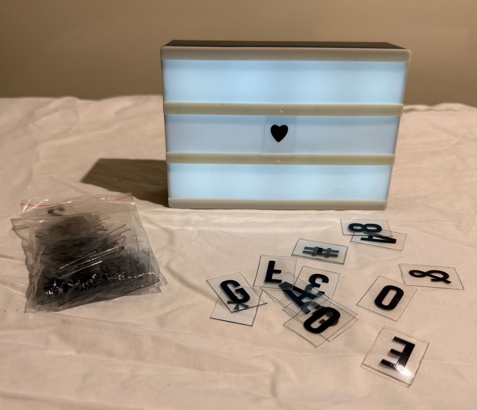 Tutte le decorazioni: Lichtbox mit Buchstaben Set – Usato da Basel venduto da karpfen17 1