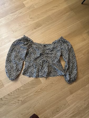 Missguided Bluse, Leoprint, Grösse 50