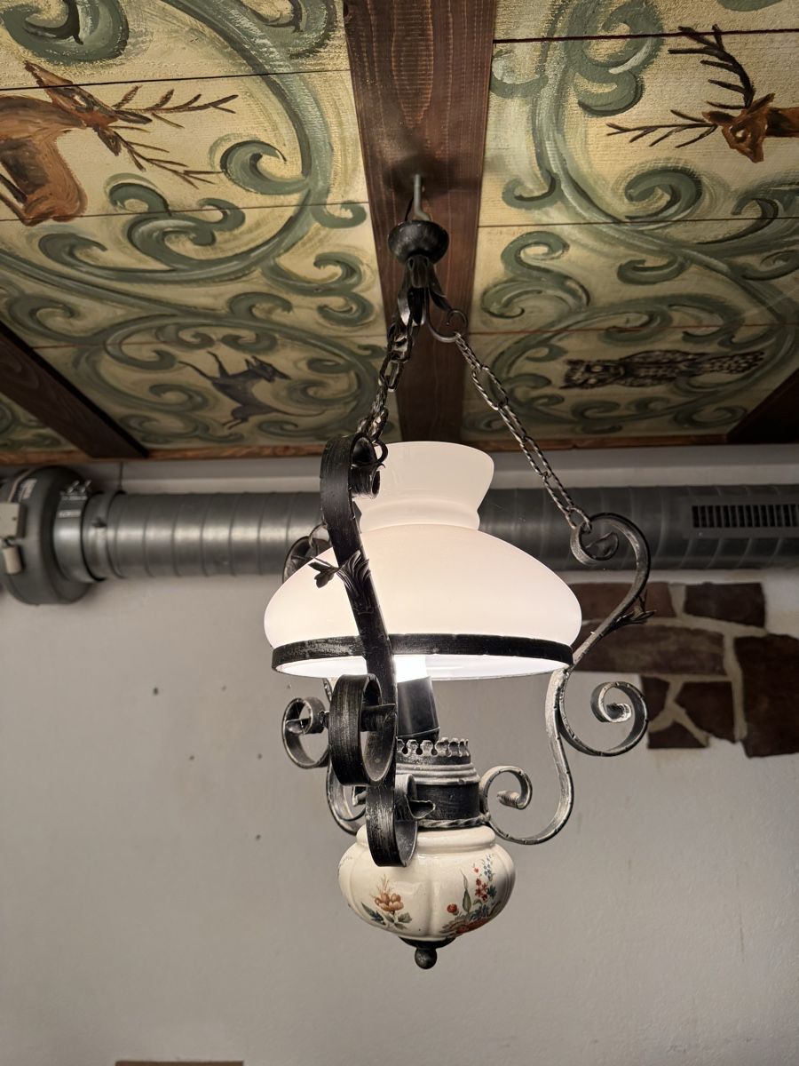 Kronleuchter & Deckenlampen: Deckenlampe mit Blumenmotiv - antik – Gebraucht aus Basel von matteo_a.s