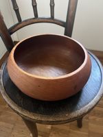 Mid century teak bowl 25 cm 