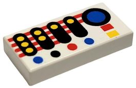 Lego System Fliese mit Bedienfeld und Tastatur (3069p30)