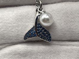 Collier pendentif queue de sirène en Argent 925