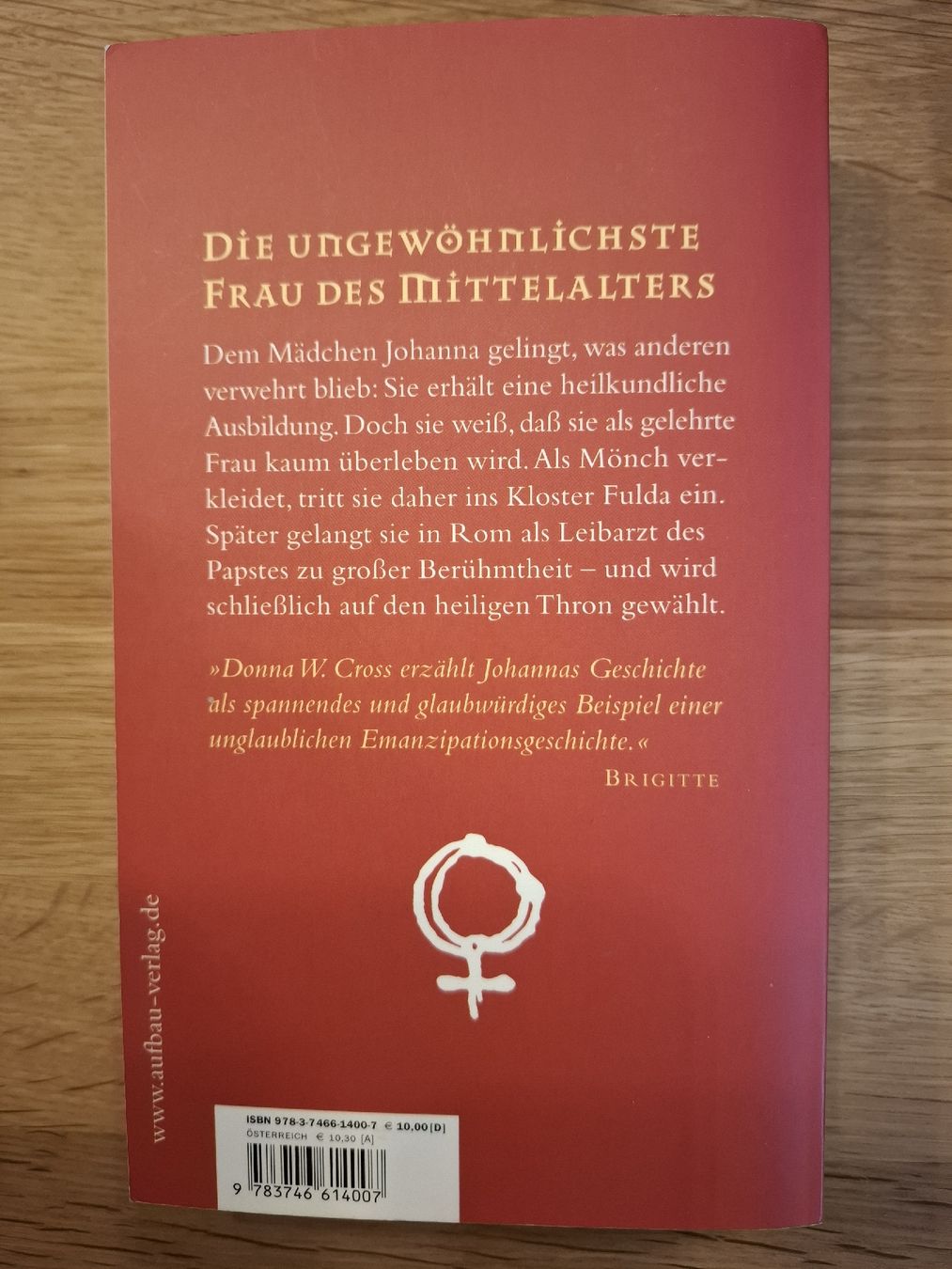 Bücher: Die Päpstin Donna W. Cross – Gebraucht aus Neuenkirch von Reisecaravan 1