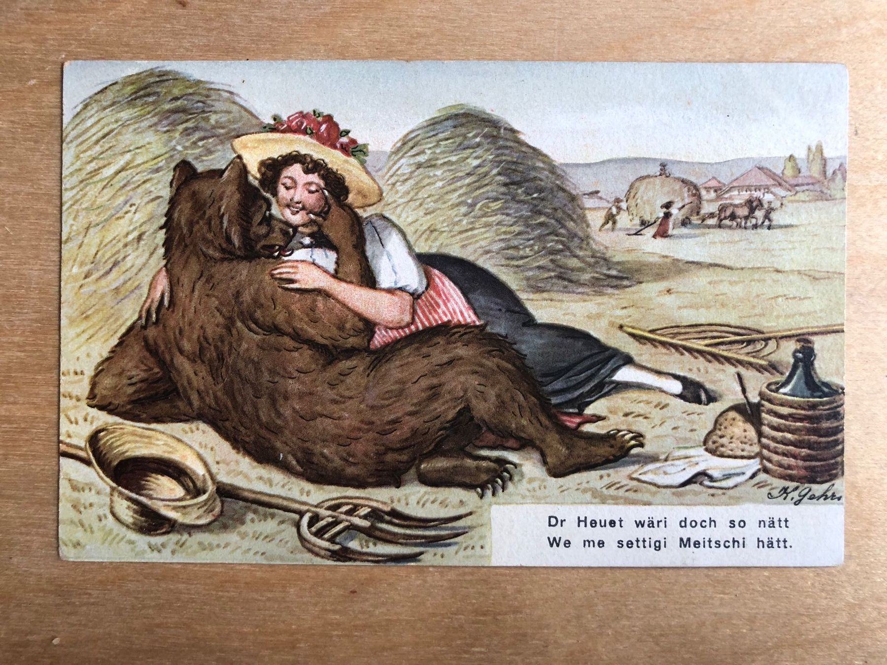 Cartoline postali: Antike Postkarte, Bärenkarte – Usato da Basel venduto da sar_9jj8