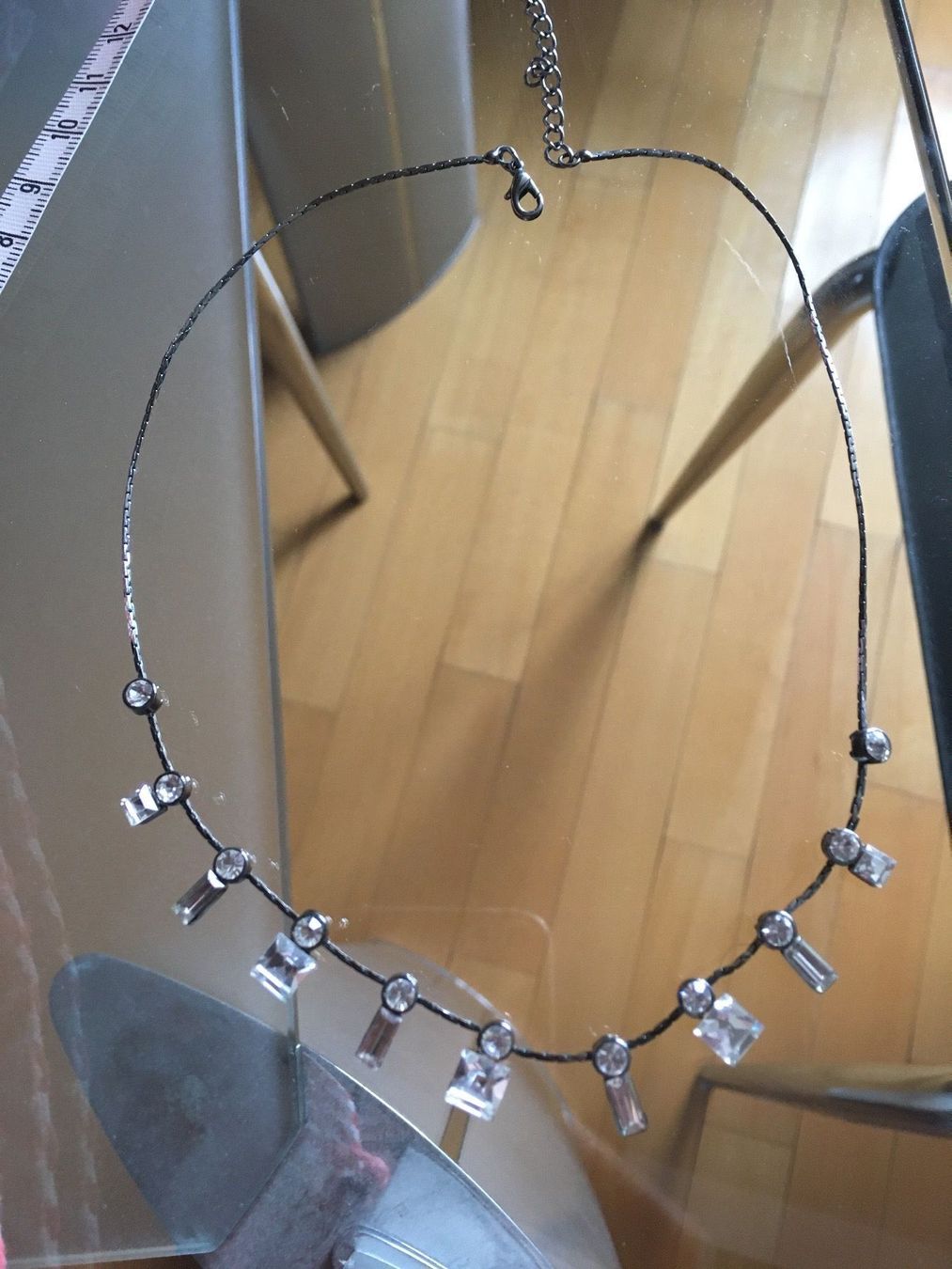 Catenine: Collier strass brillants ras de cou – Usato da Genève venduto da Libellule477 1