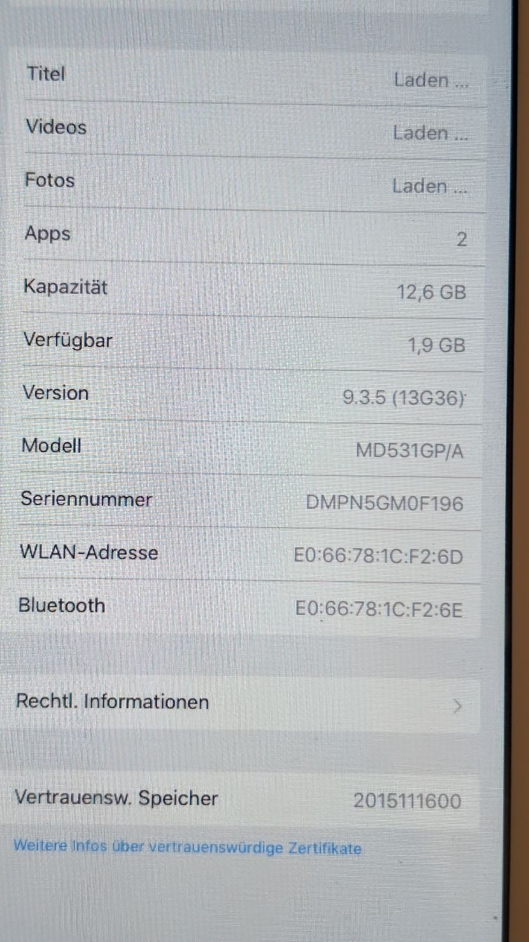 Apple Tablet PC: Apple iPad mini 1. Generation – Usato da Wolhusen venduto da darmil 2