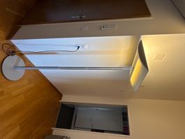 Stehleuchte Metall modern 150cm Silber Weiss gebraucht