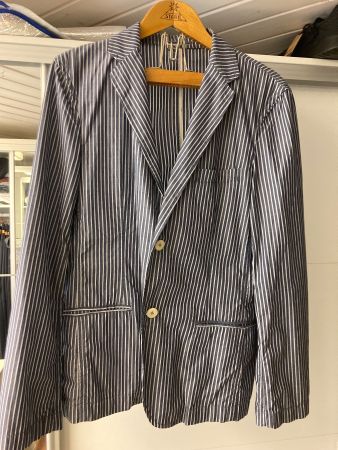 Maddison Sommer Sakko Blazer Jackett 100% Baumwolle Herren