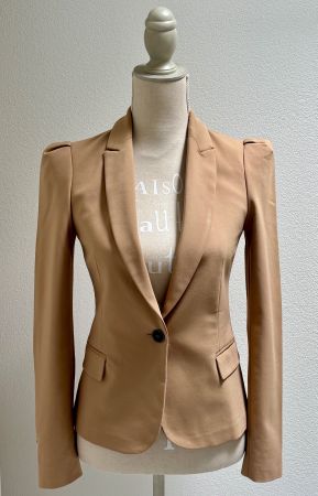 🤍 Blazer von „ZARA BASIC“, camel, Gr. XS/34 🤍