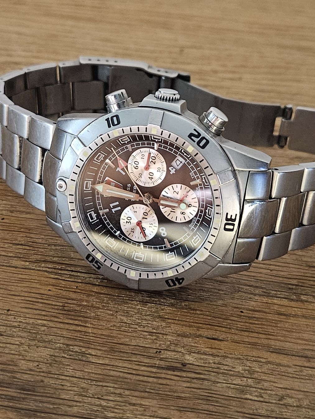 Orologi: Swiss Timer Herrenuhr Chronograph 42mm  – Usato da Flamatt venduto da pie_f9zm 9