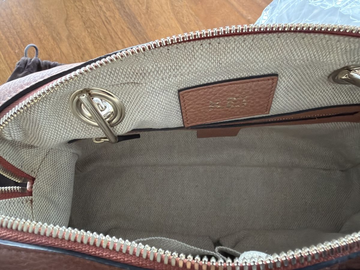 Gucci Borse da donna: Gucci Soho Tasche Leder Bronce – Usato da Gwatt (Thun) venduto da well 1
