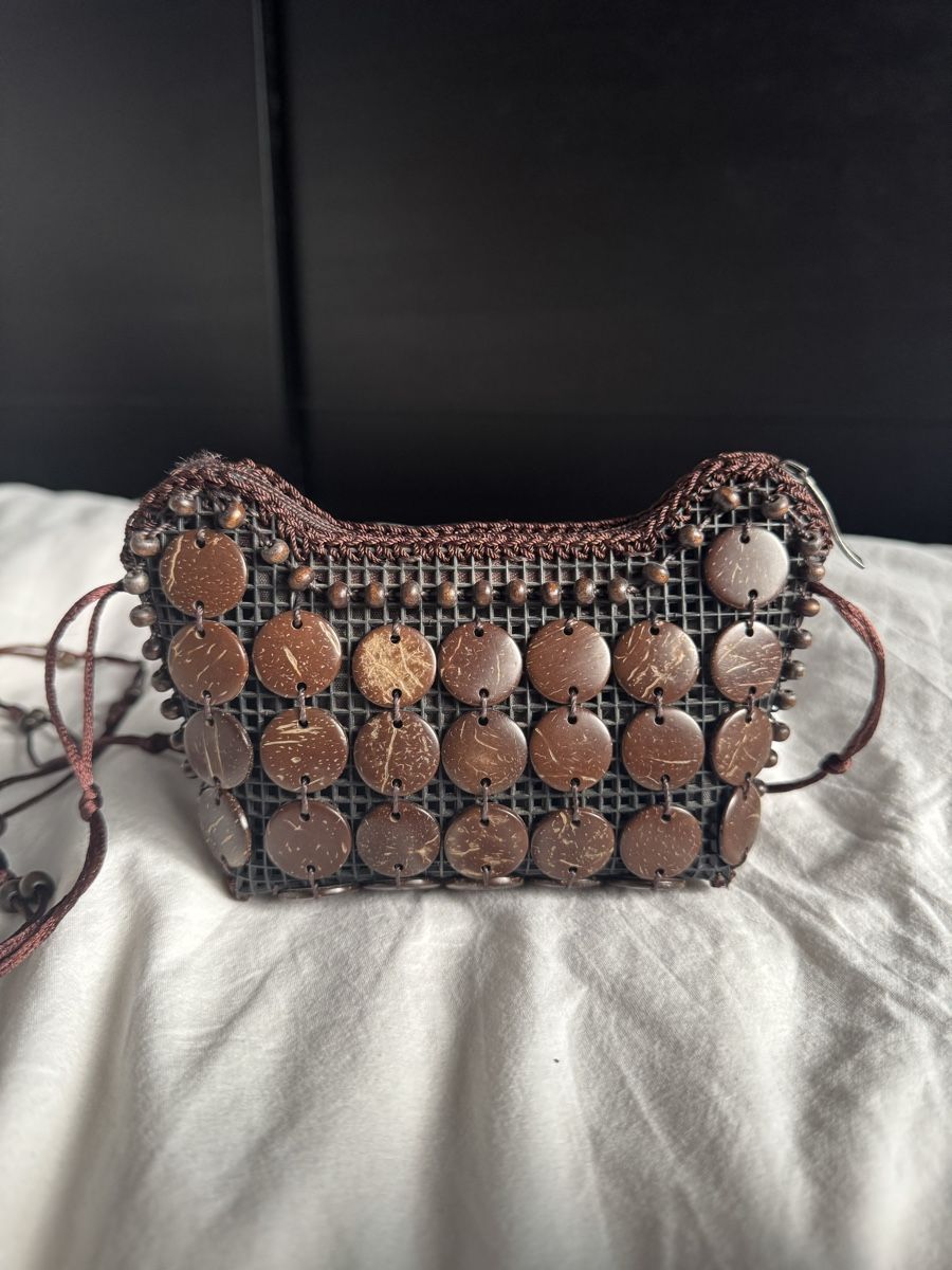 Borse da donna: Small Coconut Shell Beads Bag - New - Handmade in Peru – Nuovo (secondo la descrizione) da Zürich venduto da olalinda 1