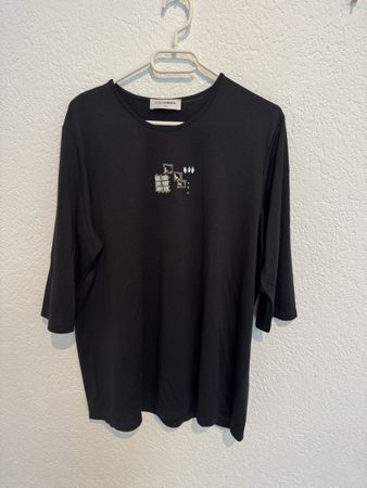 Doris Streich Shirt schwarz leicht glänzend Gr. XL