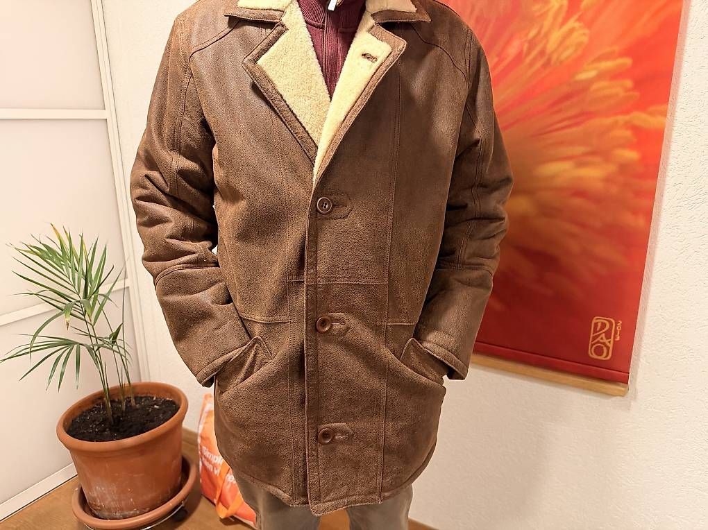 Giacche: Warme Lammfell Lederjacke Vinci – Usato da Kaiseraugst venduto da mengster