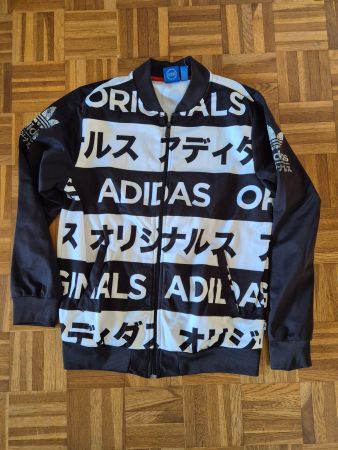 Adidas Jacke Gr. 36 schwarz/ weiss