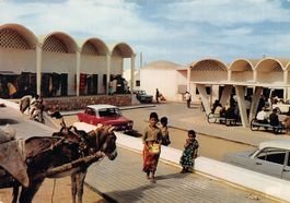 Sahara Español: Vista parcial del zoco nuevo, vor 1976