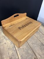 Antike Kiste, Schuhputzkiste / Putzkiste aus Holz
