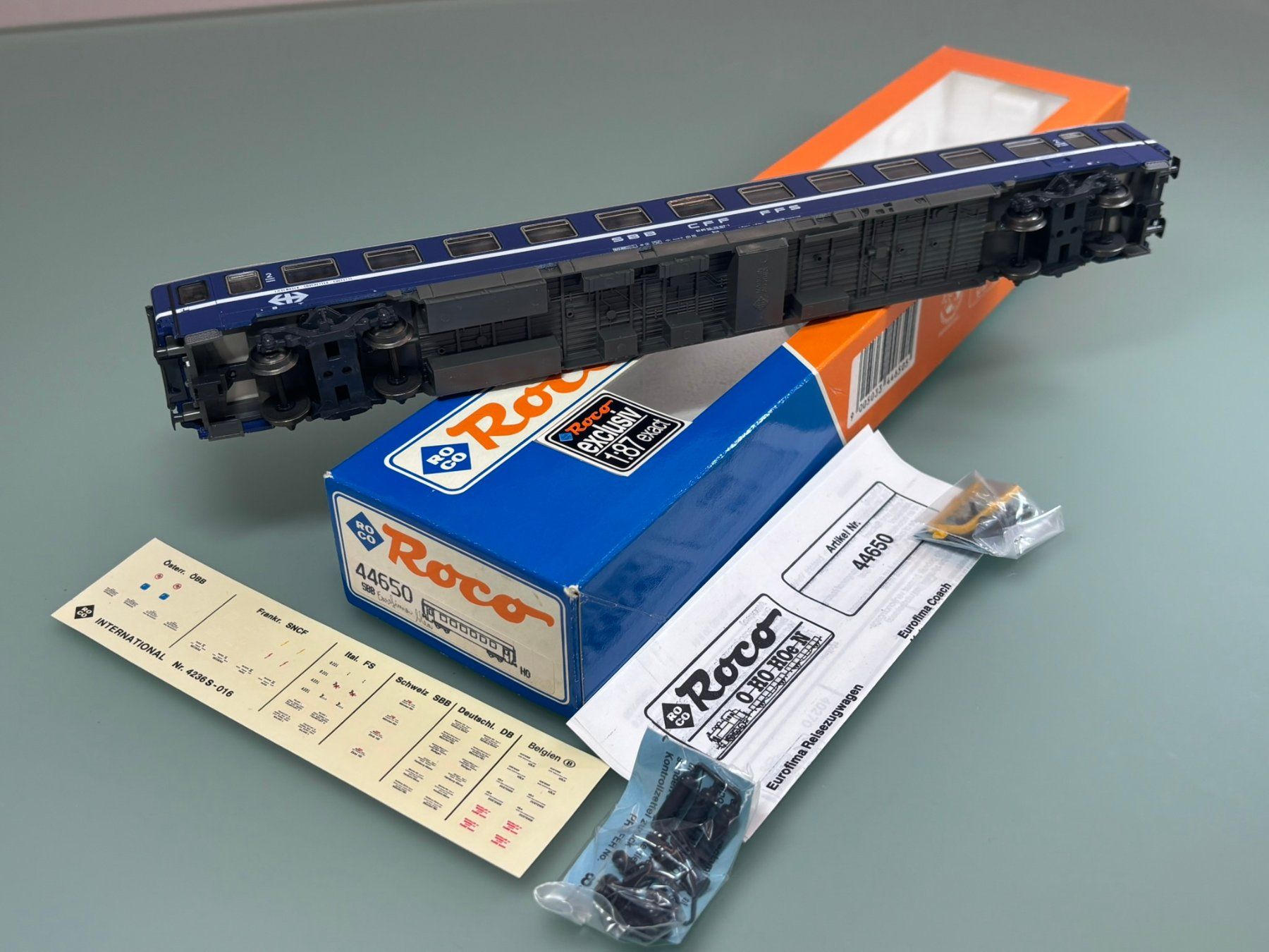 Roco Trains électriques: EUROFIMA bleu Bcm couchettes 2e cl. * 1/87e SBB CFF FFS – D'occasion à SION par Pef12 8