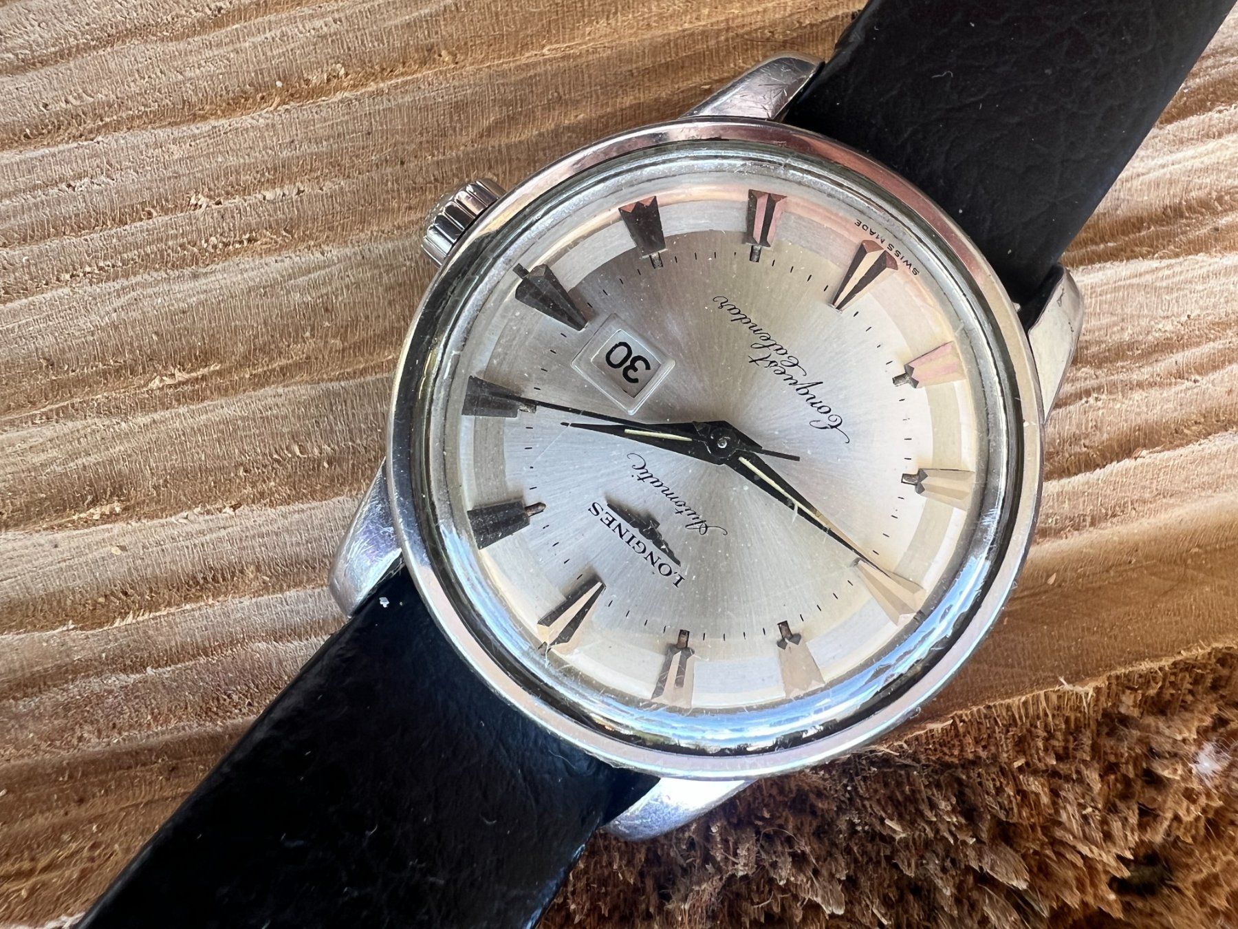 Longines Orologi: Longines Conquest Calendar Automatic1956 Pie-Pan – Usato da Pratteln venduto da bas_7gds 9