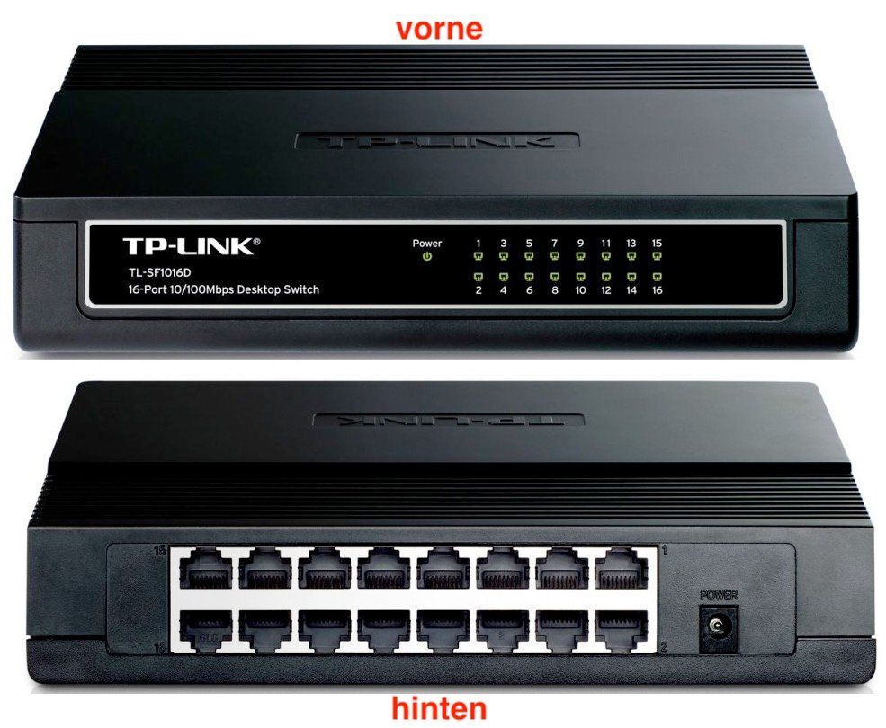 TP-Link Hub & Switch: TP-LINK TL-SF1016D Fast Ethernet Switch 10/100Mbps 16port – Nuovo e nell'imballaggio originale da Reinach AG venduto da RiesenServicesGmbH