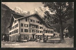 Wilderswil, Hotel Bären, belebt, um 1935