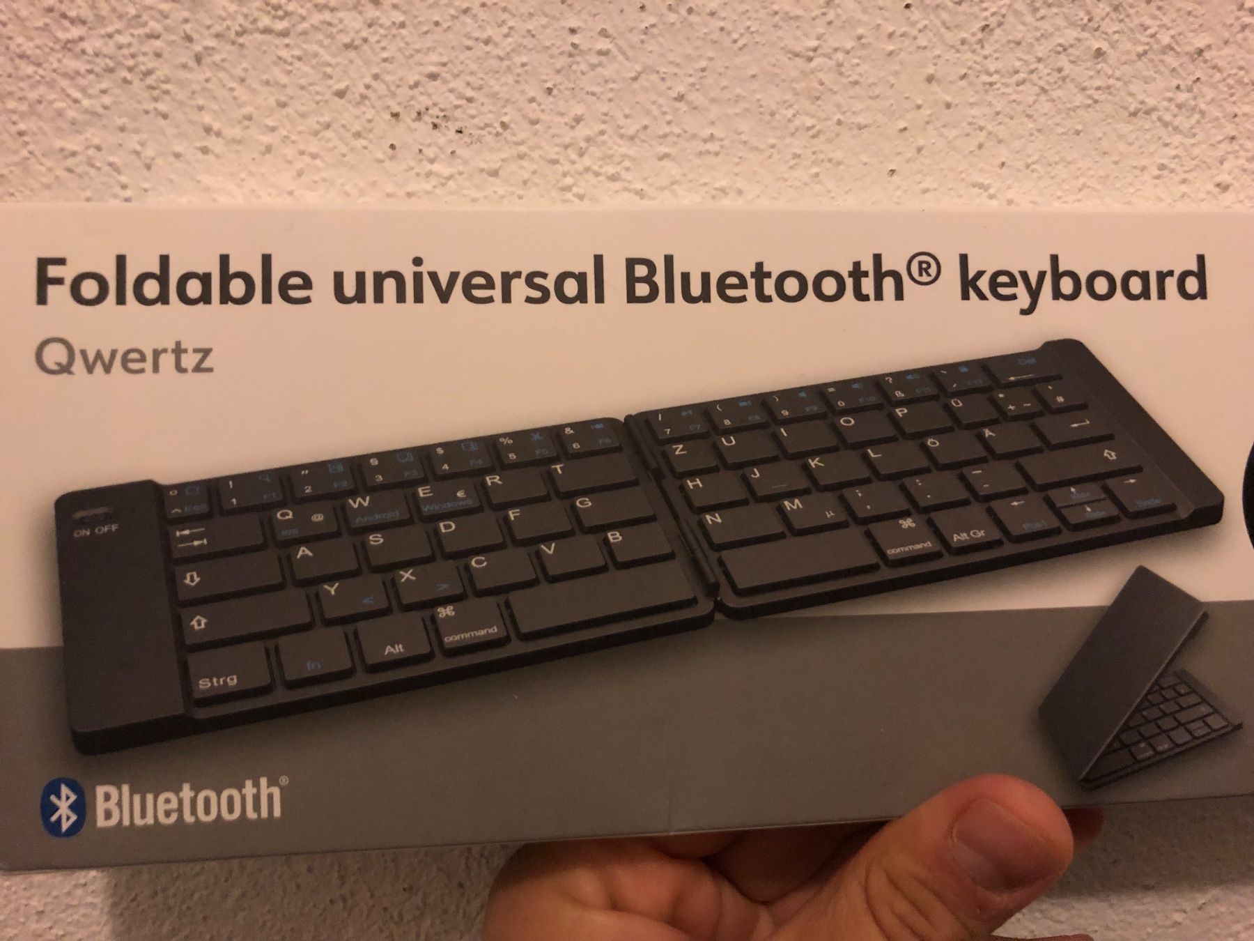 Tastiere: NEU OVP Faltbare Bluetooth Tastatur USB-C für PC oder Tablet – Nuovo e nell'imballaggio originale da Bibern SH venduto da Anuja_20