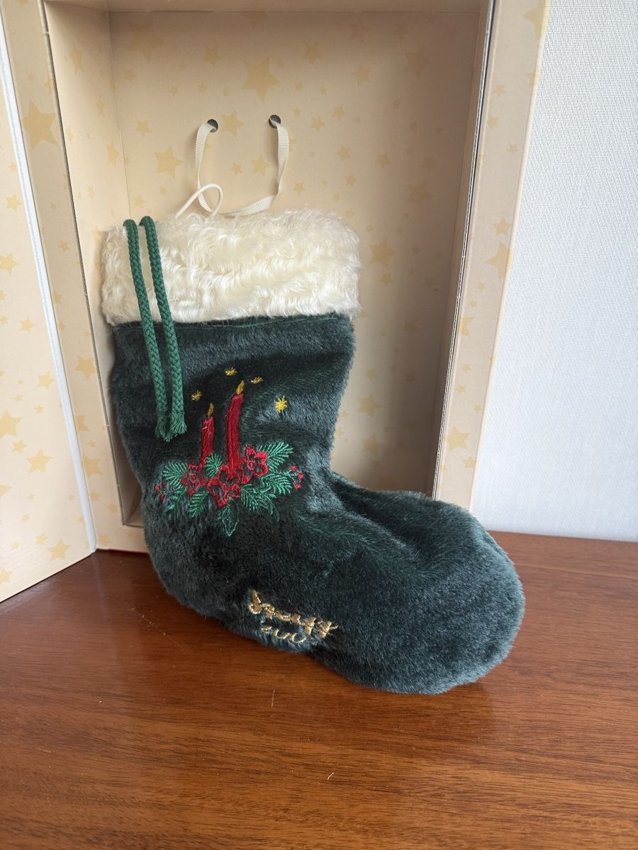 Steiff Alle Dekorationen: Steiff Teddybär mit Weihnachtsstrumpf  – Neu und originalverpackt aus Mumpf von A_B_E 4