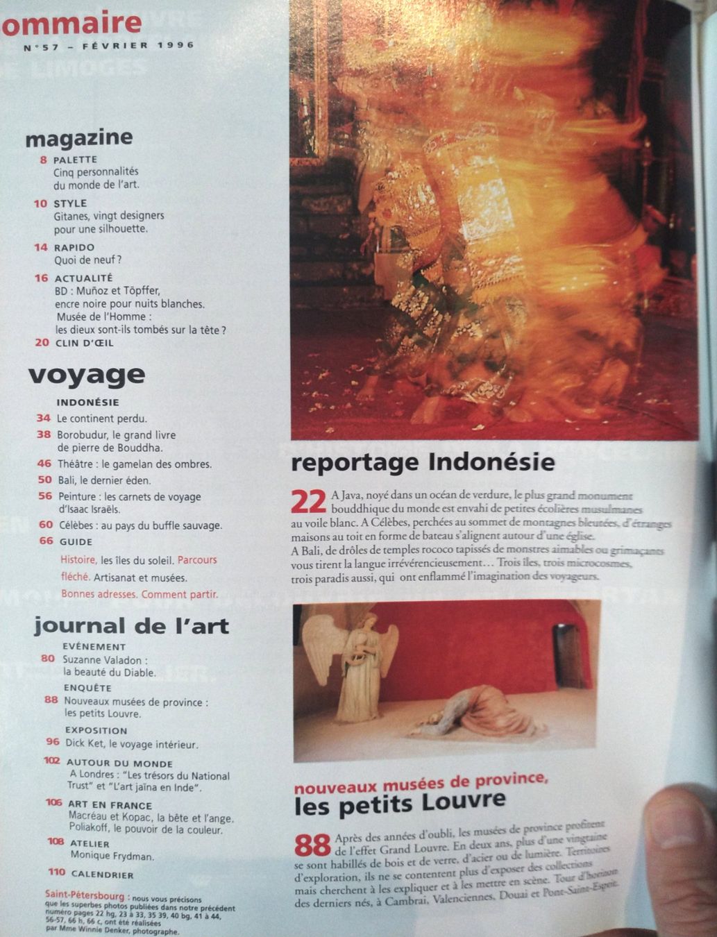 Riviste & Magazine: Muséart nº 57 Indonésie 1996 magazine revue Java Bali – Usato da Genève venduto da Lek108 1