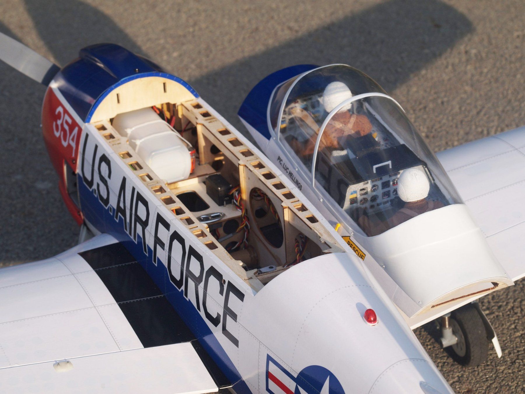 Modellismo RC: T-28 Trojan, Spw 1780mm, ARF-Set - VQ-Models – Nuovo e nell'imballaggio originale da Entlebuch venduto da Hebu 4