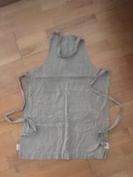 Beige Leinen Kochschürze