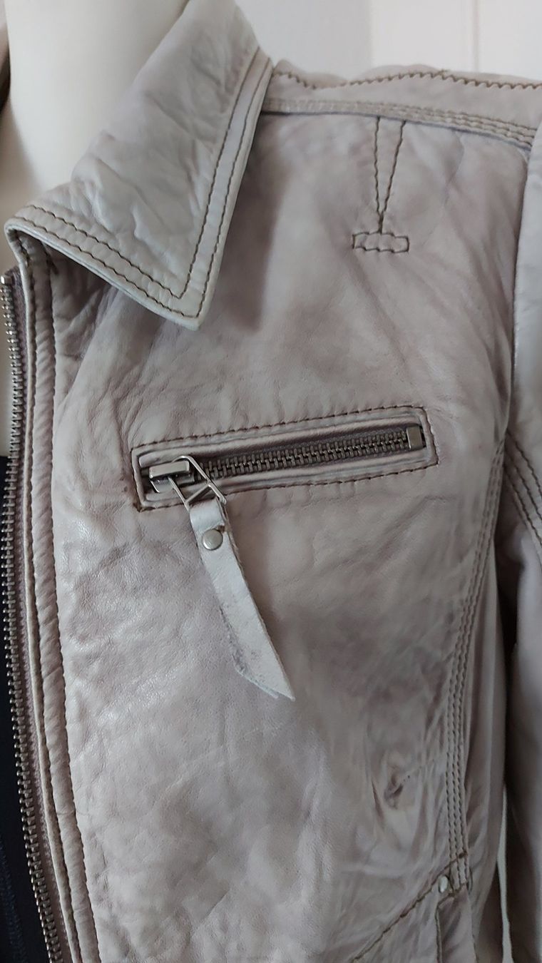Giacche: Leder Jacke Grau gr.38 – Usato da Nebikon venduto da Draga25 3