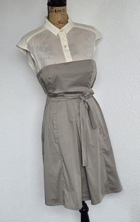 Liu Jo Kleid, Gr. 46, Khaki/Creme, Sommer Look!