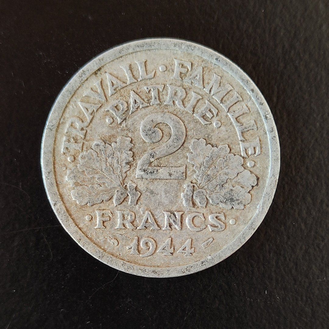 Tutti le monete: 2 Francs Münze Frankreich 1944 – Usato da Lenzburg venduto da Dani_Lenzburg