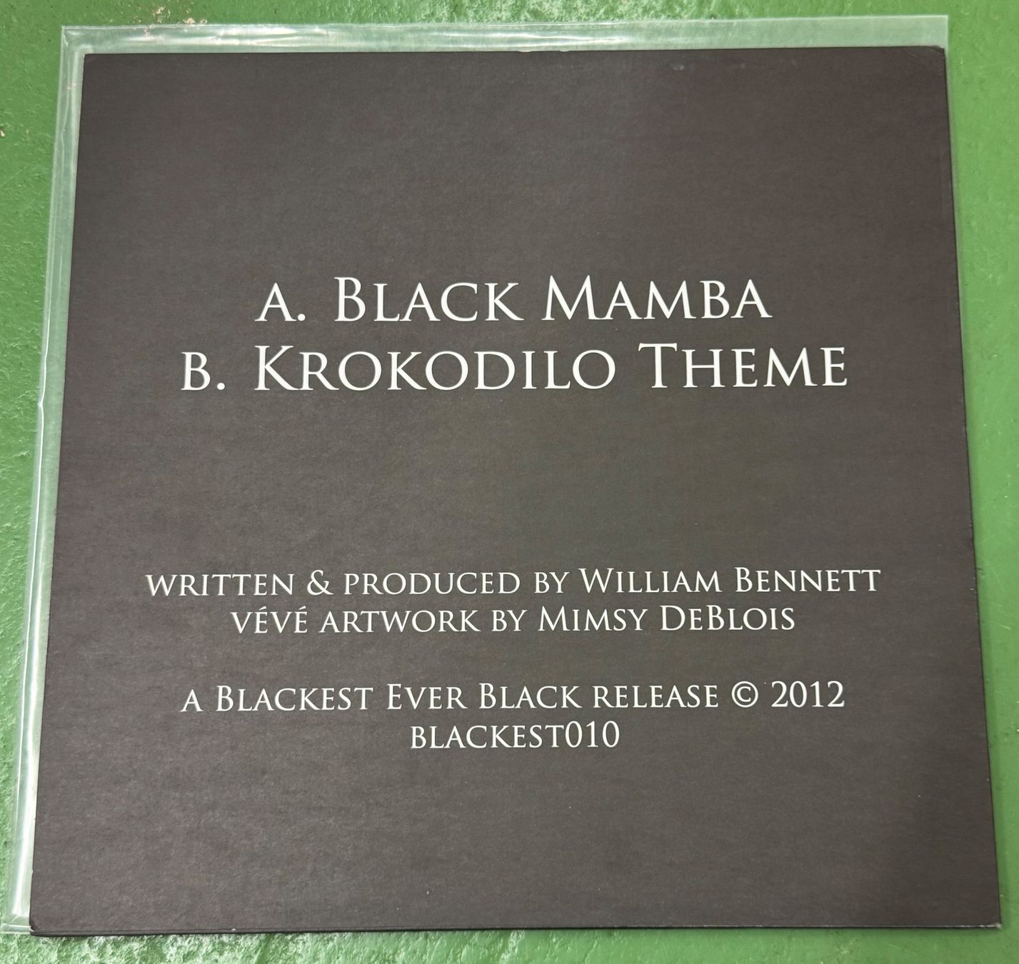 Schallplatten: Cut Hands: Black Mamba 12" – Gebraucht aus Basel von Ostschweiz06 3