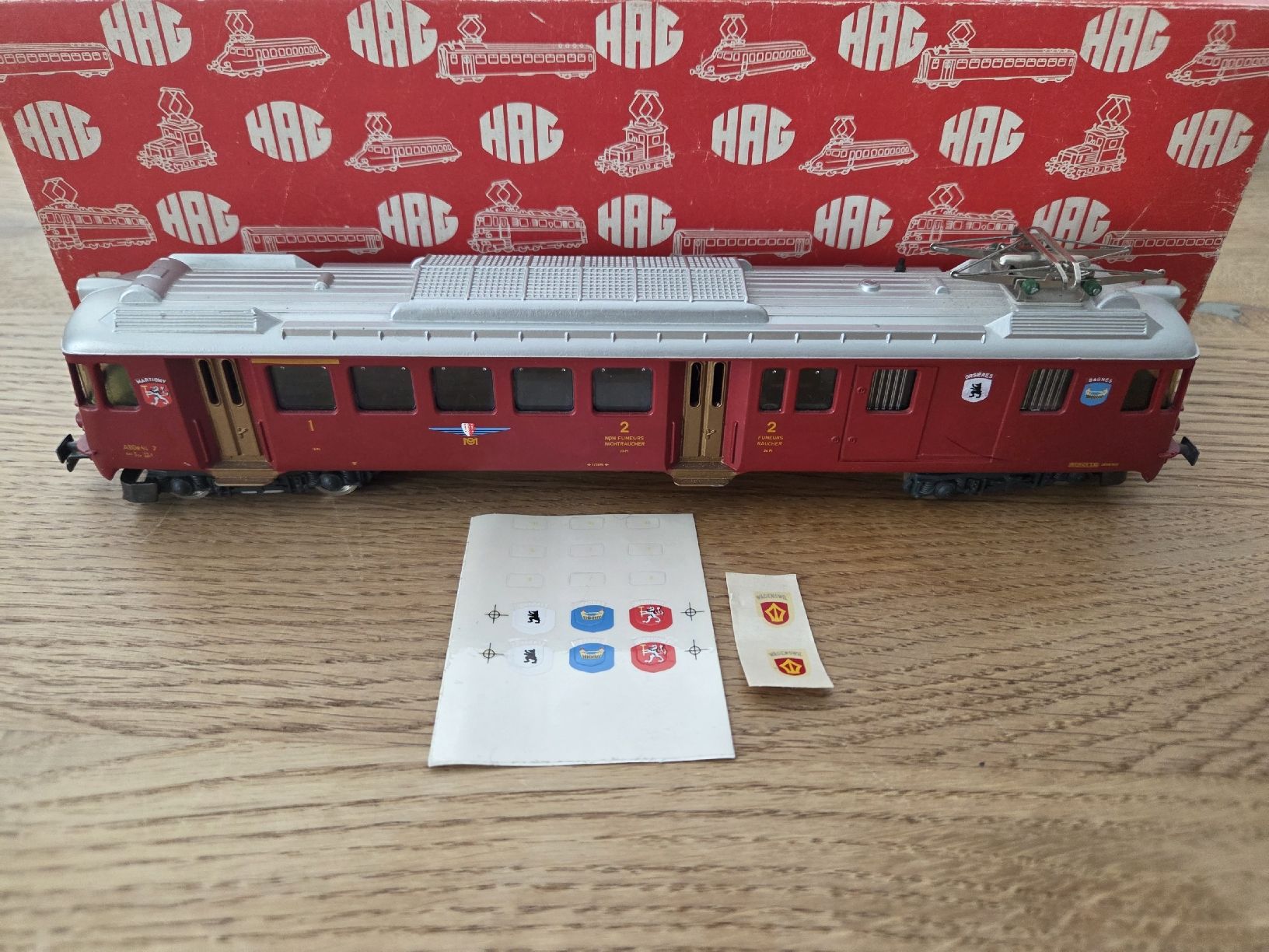 Hag Modellini di ferrovie: HAG Triebwagen MO ABDe 4/4  – Usato da Berikon venduto da TopLok1 1
