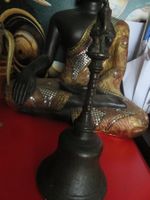 ANTIKE 🤩 Bronze Handglocke Ganesha Hindu Tischglocke