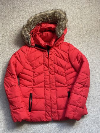 Damen Winterjacke Tu rot mit Kapuze Grösse 42 14 14