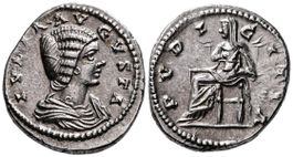 JULIA DOMNA AR Denarius (196-202 AD) in EF conditions !