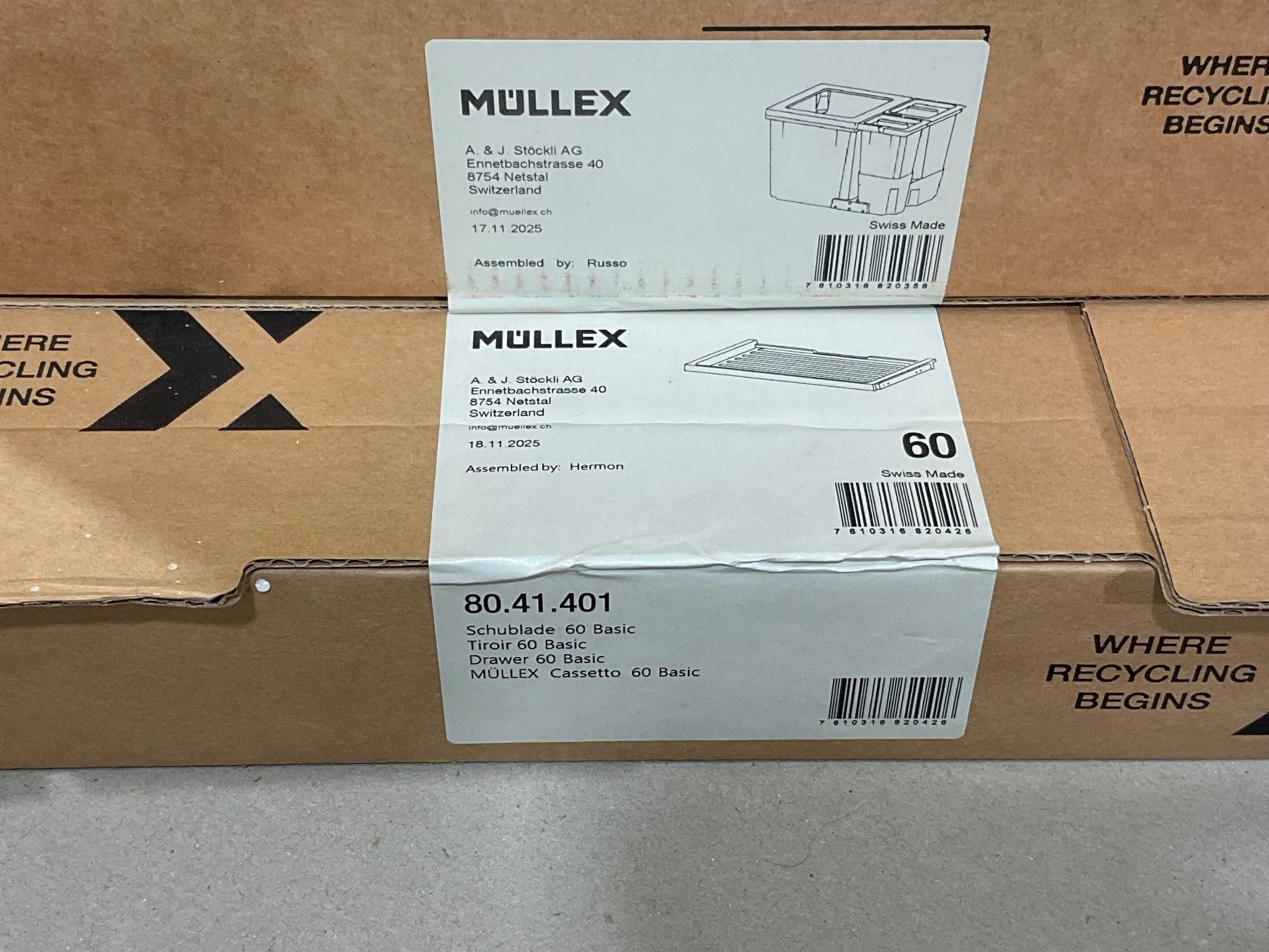 Müllex Abfalleimer: 066 Müllex Abfallsystem X60 L5 Basic – Neu und originalverpackt aus Derendingen von Meisterstuecke 5
