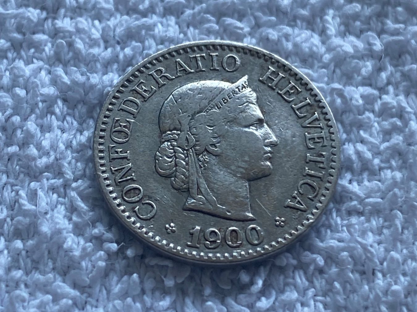 Tutti le monete: 10 centimes/rappen 1900 – Usato da Nyon venduto da Ilmi09